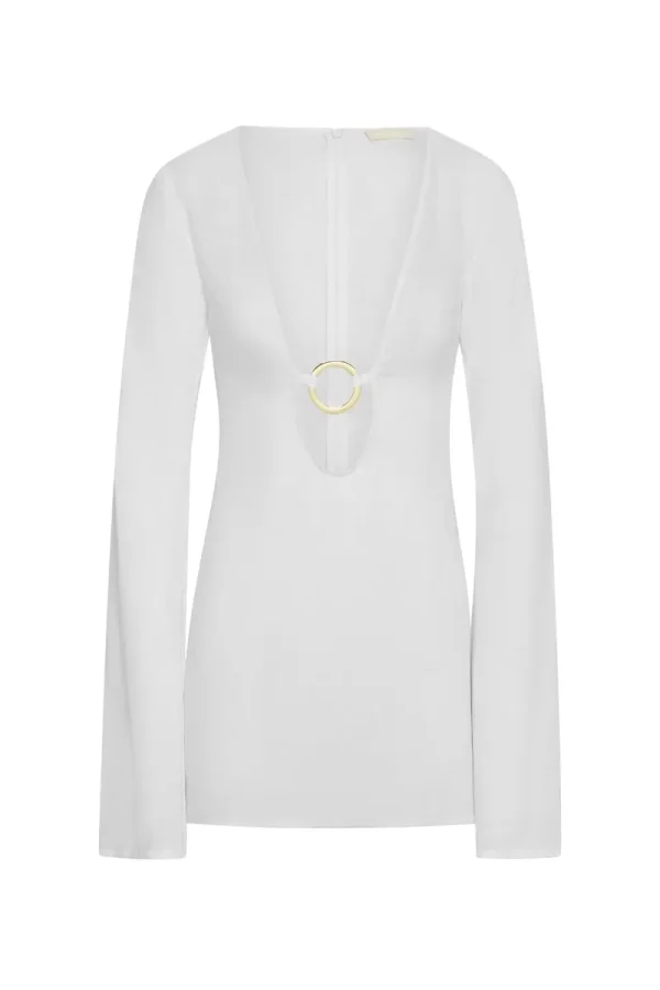 Montego Mini Dress White Linen