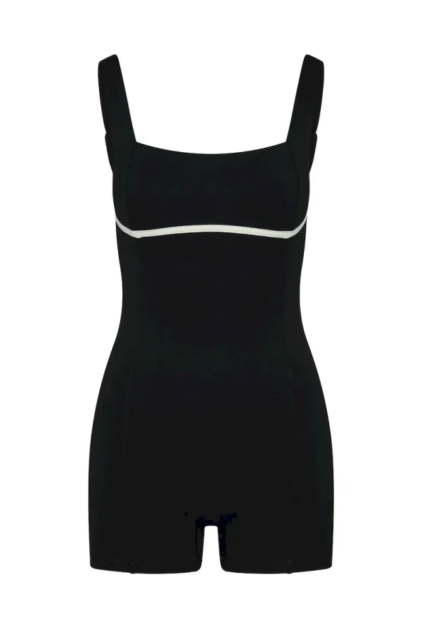 Zion Romper Black/Ivory