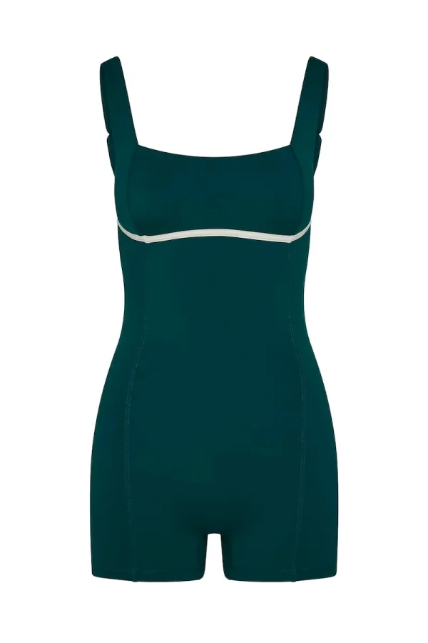 Zion Romper Evergreen/Ivory
